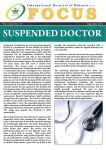 F O C U S SUSPENDED DOCTOR