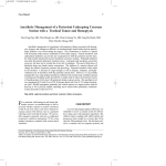 Anesthetic Management of a Parturient Undergoing Cesarean