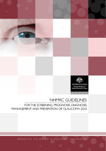 NHMRC GuideliNes foR tHe sCReeNiNG, PRoGNosis, diaGNosis,
