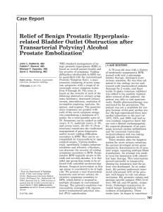 Relief of Benign Prostatic Hyperplasia- related Bladder Outlet Obstruction after