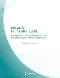 PRIMARY CARE urology for A Manual of Common Urological Conditions