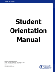 Student Orientation Manual