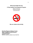 Behavioral Health Services 21-Day Inpatient Dual Diagnosis Program Referral Packet