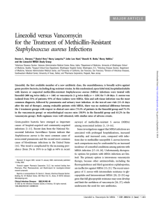 Linezolid versus Vancomycin for the Treatment of Methicillin-Resistant Staphylococcus aureus