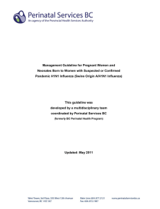 Management Guideline for Pregnant Women and