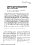 Perceptual and Physiologic Responses During Treadmill and Cycle