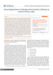 Prescribing Pattern of Drugs in the Geriatric Patients in