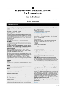 Polycystic ovary syndrome: A review for dermatologists