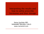 Interpreting the Results and How to Safely Prescribe