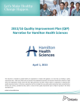 Hamilton Health Sciences QIP Shortform Fiscal 15/16