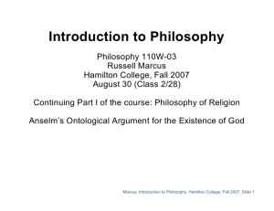 Introduction to Philosophy