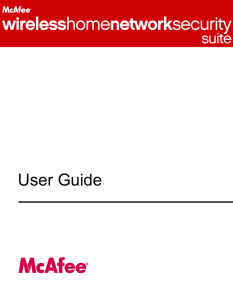 McAfee Wireless Home Network Security Suite