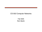 CS 552 Computer Networks - Computer Science at Rutgers
