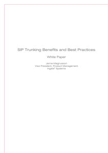 SIP Trunking Benefits and Best Practices