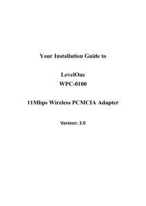 Your Installation Guide to LevelOne WPC
