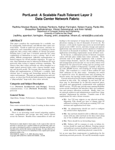 A Scalable Fault-Tolerant Layer 2 Data Center Network Fabric