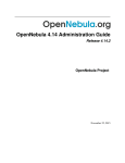 OpenNebula 4.14 Administration Guide Release 4.14.2