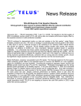 News Release - About TELUS