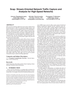 Scap: Stream-Oriented Network Traffic Capture and