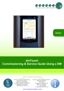 dmTouch Commissioning Guide (DM) Iss 2.2.2a