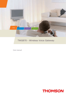 TWG870 - Wireless Voice Gateway