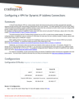 Configuring a VPN for Dynamic IP Address