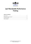 Iperf Bandwidth Performance Testing
