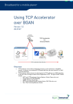Using TCP Accelerator over BGAN