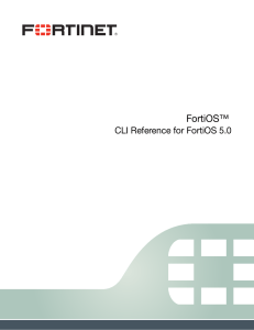 CLI Reference for FortiOS 5.0