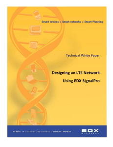 Designing an LTE Network Using EDX SignalPro