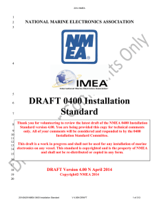 DRAFT 0400 Installation Standard