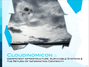 Cloudinomicon - Rational Survivability