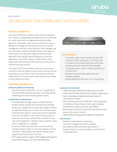 2930F TAA Switch Series Data Sheet