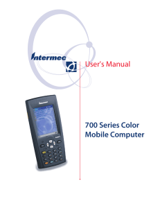 700 Series Color Mobile Computer User`s Manual