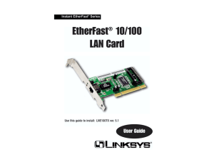 EtherFast® 10/100 LAN Card