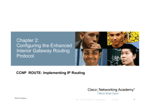 Chapter 2: Configuring the Enhanced Interior Gateway Routing