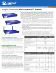 Juniper Networks NetScreen-5GT Series Datasheet