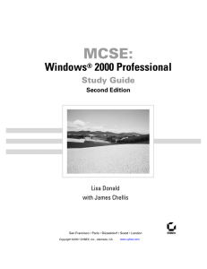 MCSE: Windows 2000 Professional Study Guide Second Edition