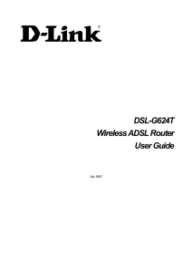 DSL-G624T Wireless ADSL Router User Guide