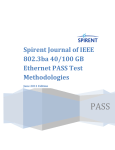 Spirent Journal of IEEE 802.3ba 40/100 GB Ethernet PASS