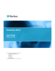 Dominion KX II