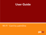 Using Your Wi-Fi® card by palmOne (English)