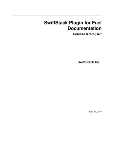 SwiftStack Plugin for Fuel Documentation - Index of