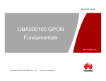 OBA000100 GPON Fundamentals
