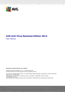 AVG Anti-Virus Business Edition 2012