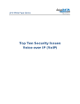 Top Ten Security Issues Voice over IP (VoIP)