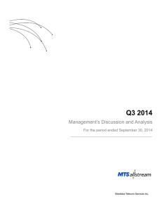 Management`s Discussion and Analysis
