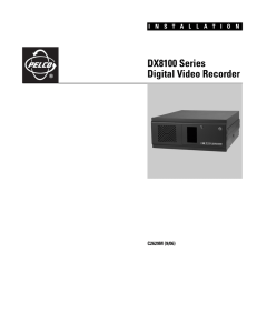 DX8100 Series DVR Manual - securi