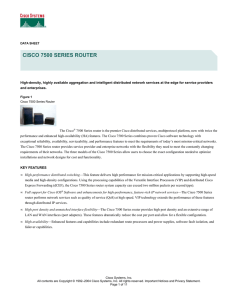 cisco 7500 series router