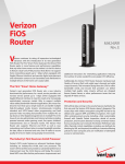 MI424WR Verizon FiOS Router Datasheet